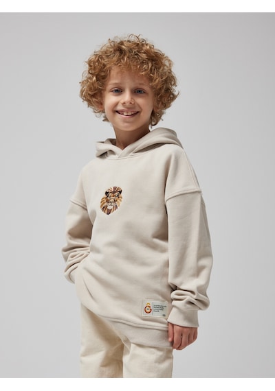 Gsstore X Reflect Studio Aslan Çocuk Hoodie C242400 Ekru