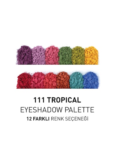 Alix Avien 12'li Far Paleti Eyeshadow Palette 111 Tropical Bouquet 15,6 G
