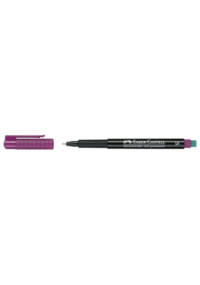 Faber-castell Permanent Asetat Ve Cam Kalemi S Uç 0.4 Mm Mor - 10 Adet Toptan Paket