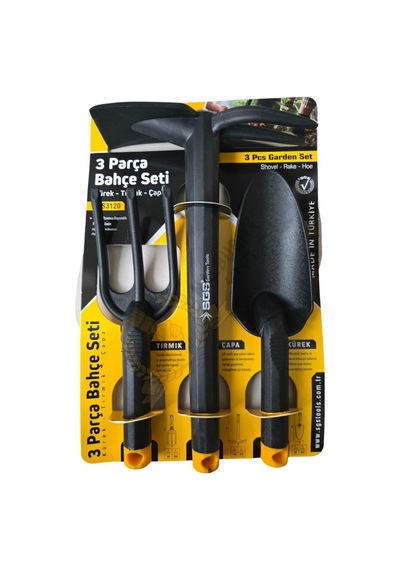 Sgs Plastik Bahçe Seti Çapa-tırmık-kürek - 3 Farklı Parça