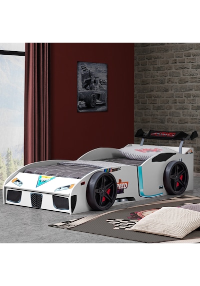 Setaymobilya Speedy Rüzgarlıklı Sandıklı Arabalı Yatak Beyaz