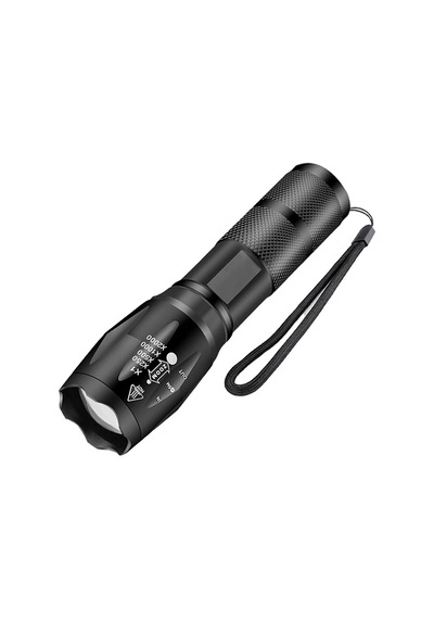 Gold Orion Km-108 T6 Led Şarjlı El Feneri 5 Modlu 200 Metre Işık Mesafesi Açık Gri