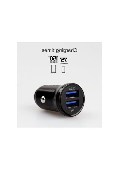 2 Usb Girişli Araç Şarj Cihazı, 2.4a Hızında Şarj