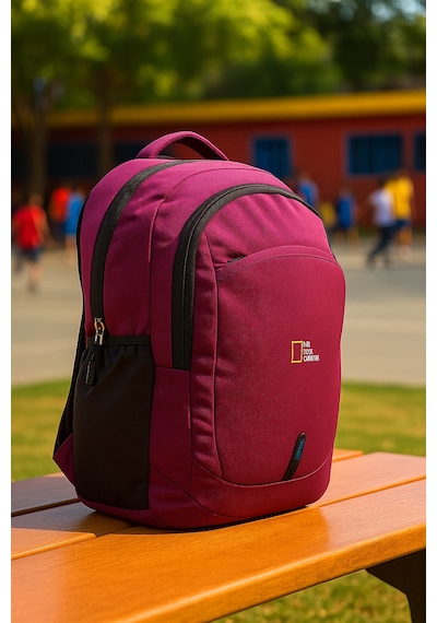 Loop Design Okul Sırt Çantası-laptop Sırt Çanta Yeni Sezon -bordo