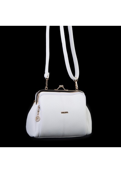 Nas Bag Burslu Klipsli Vintage Omuz Ve Çapraz Çanta 23x20 Cm Ebatlarındadır Beyaz Lopez Beyaz