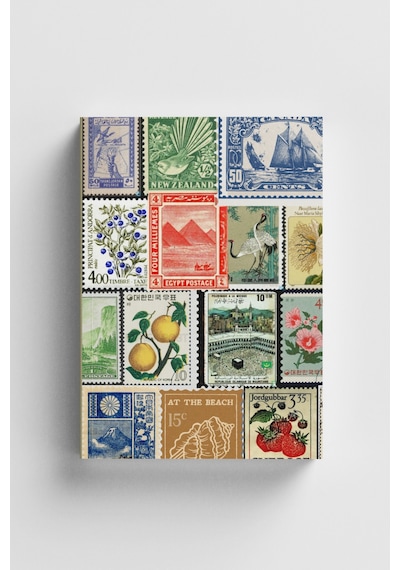 Vintage Serisi 12 Pul Koleksiyonu Bullet Journal A5 Noktalı Defter Çok Renkli