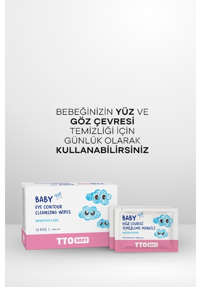 Tto Soft Baby Bebek Göz Çevresi Temizleme Mendili (Yenidoğan Bebeklerde Guvenle Kullanım)