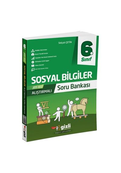 Gizli Yayınları 2025 6. Sınıf Sosyal Bilgiler Alıştırmalı Soru Bankası