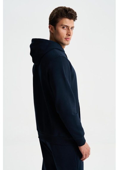 AR-MA Arma Şık Erkek Regular Fit Basic 3 İplik Şardonlu Kanguru Cepli Kapüşonlu Sweatshirt 001