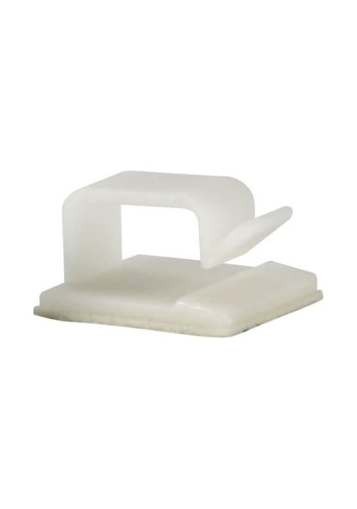 Wcl1368 Kablo Sabitleme Kelepçesi Klipsi Yapışkanlı Duvar Kablo Tutucu 21 x 19 x 12 MM Beyaz 100 Adet