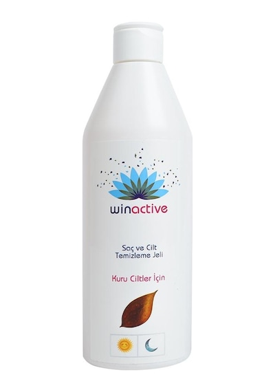 Winactive Kuru Ciltler için Saç ve Cilt Temizleme Jeli