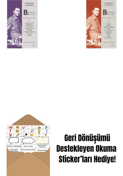 Bertolt Brecht - Bütün Oyunları 3 + Bertolt Brecht - Bütün Oyunları 1 Ciltli + Okuma Sticker'ları