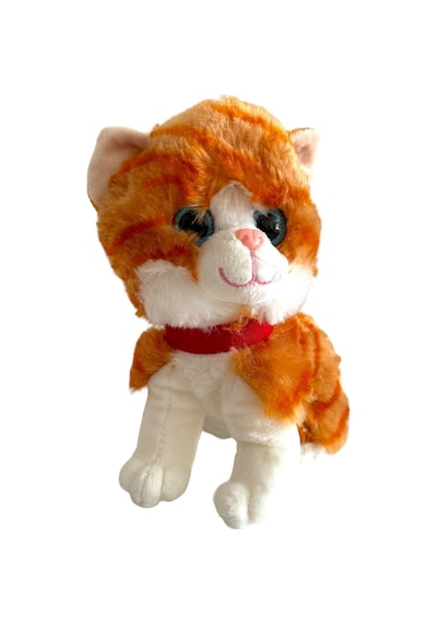 Sesli Ayakta Miyavlayan 28 Cm Peluş Kedi Oyuncak - Kahverengi Kahverengi