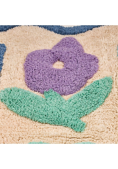 Soft Home Body Tufting Banyo Paspası - Ekru - 60x90 Cm Çok Renkli