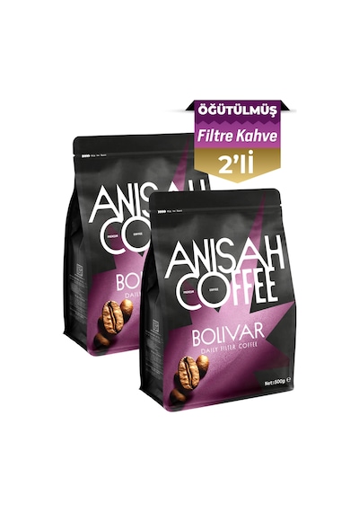 Anisah Bolivar Öğütülmüş Filtre Kahve 2 x 500 G