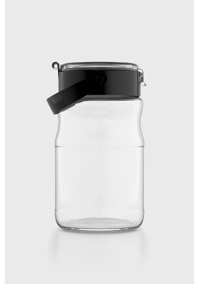Renga Mono 1700 Ml Siyah Kapaklı Cam Kavanoz 131072 Siyah