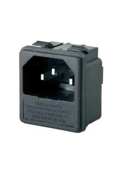Ic-213a C14 Power Soket Erkek Şase Kulaksız Sigorta Yuvalı