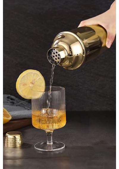 Komple Çelik 700 Ml Shaker Kokteyl Hazırlama Kabı Bardağı Cin343s