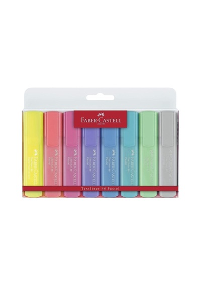 Faber Castell Faber-castell 1546 Pastel Renk Fosforlu Kalem 8'li Genel