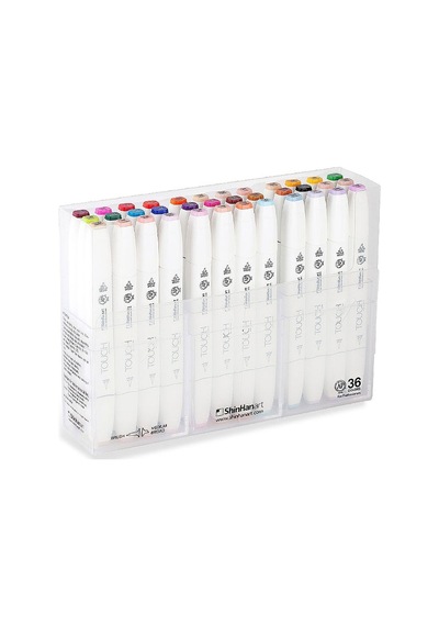 Touch Twin Brush Marker Fırça Uçlu Marker Seti 36 Renk