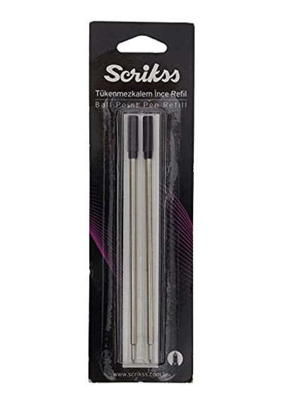 Scrikss 711 Slim Tükenmez Refil Siyah ---
