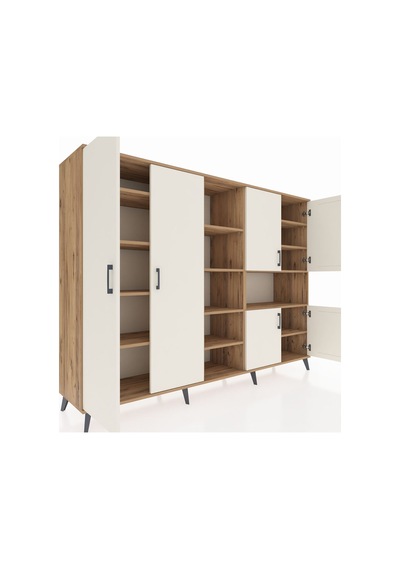 Hyperion Dolap 13 Raflı 6 Kapaklı 220x44x163 Çam-aytaşı/çam Aytası/atlas Çam - Atlas Çam Hyperion Dolap 13 Raflı 6 Kapaklı 220x44x163 Çam-aytaşı/çam Aytası/atlas Çam - Atlas Çam