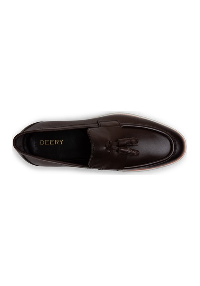 Deery Hakiki Deri Kahverengi Püsküllü Erkek Loafer - 01958mkhvc01 Kahverengi