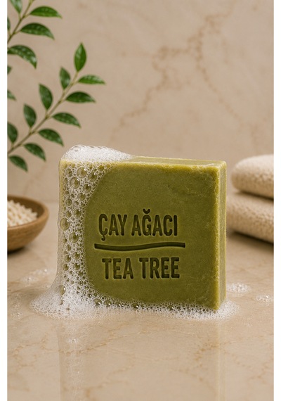2'li Doğal Çay Ağacı Sabunu 120-140 Gr El Yapımı Bitkisel Yüz, Vücut Ve Saç Temizleme Sabunu - 62750023 Diğer