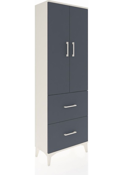 Arges Dolap 3 Raflı 2 Çekmeceli 2 Kapaklı 60x30x182 Aytaşı-an... Aytaşı