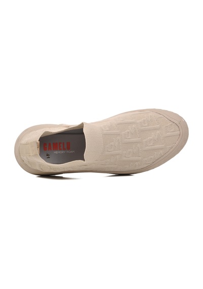 Bej Triko Hafif Memory Foam Erkek Spor Ayakkabı Toss M Bej