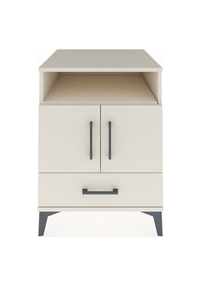 Kronos Komodin 3 Raflı Tek Çekmeceli 2 Kapaklı 60x59x80 Aytaşı-aytaşı Aytası