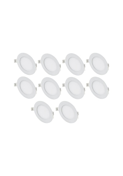 Cata 10 Adet 12 Watt Slim Led Panel Gün Işığı Metal Kasa Çok Renkli
