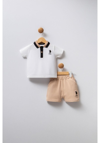 U.S. Polo Assn. Erkek Bebek Krem Takım Usb2339-c-v5 Krem
