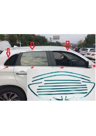 Mitsubishi Asx Uyumlu 2010 2017 Cam Çıtası Krom Parça