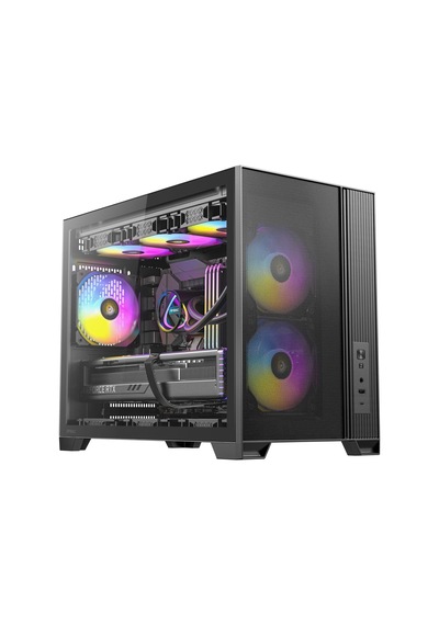Antec Flux M, 3 X 120 Pwm Argb, 3 X 120 Pwm Ters Fanlar Dahil, Dikey Hava Akımı Tasarımı, 360mm