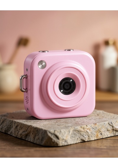 Mini Dijital Fotoğraf Makinesi Pembe 128 Gb Hafıza Kartı Destekli Blm108-3 Diğer