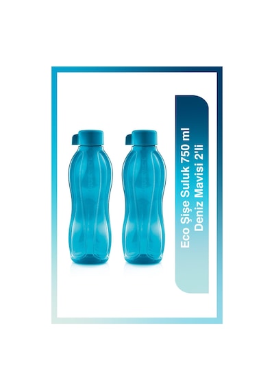 Tupperware Eco Şişe Suluk 750 ML Deniz Mavisi 2' li