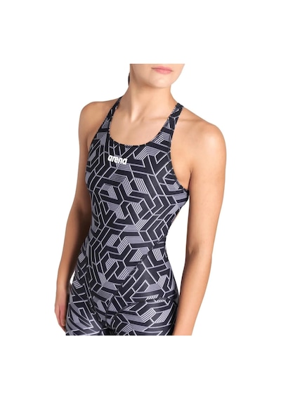 Arena Printed Full Body Kadın Siyah Yüzücü Mayosu 007909500