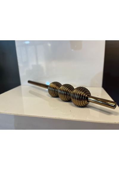 Petra Çizgili Metal Kulp 32mm Bronz Dolap Kapak Tv Ünite Modern Çekmece Mobilya Kulbu Komidin Bronz