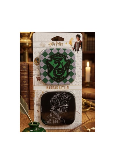 Harry Potter Lisanslı 2'li Bardak Altlığı Yeşil