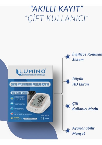Lumino JN-163B İngilizce Konuşan Tansiyon Aleti