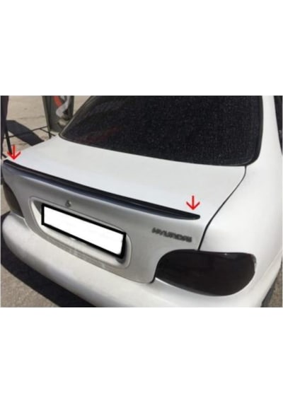 Spoiler Hyundai Accent Yumurta Kasa Bagaj Üzeri Çıta - Spoiler Pianoblack - Parlak Siyah -115 Cm