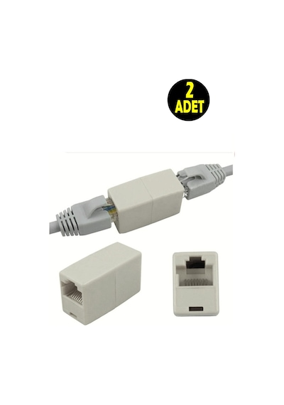2adet Rj45 Cat5 Cat6 Cat7 Cat8 Ethernet Internet Kablosu Uzatıcısı Dişi Dişi Birleştirici Ara Aparat