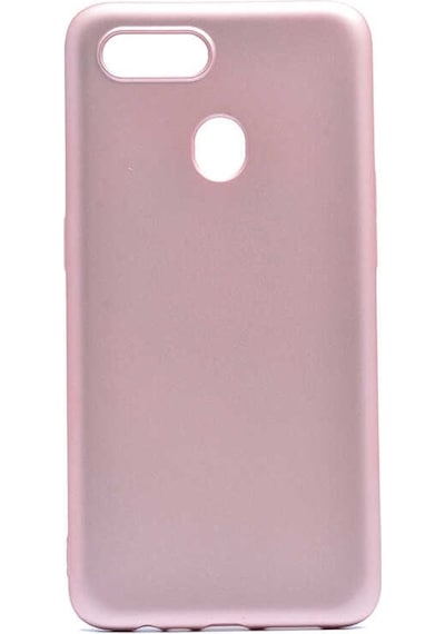 Kilifone - Oppo Uyumlu Ax7 - Kılıf Mat Renkli Esnek Premier Silikon Kapak - Rose Gold