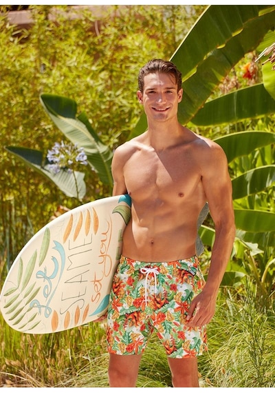 Blackspade Erkek Tropic Oranj Şort Mayo C7t4n0o01