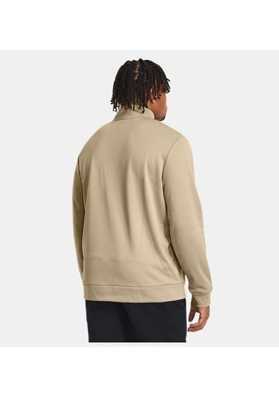 Under Armour Ua Armour Fleece 1/4 Zip Erkek Sweatshirt-30889 Açık Kahverengi