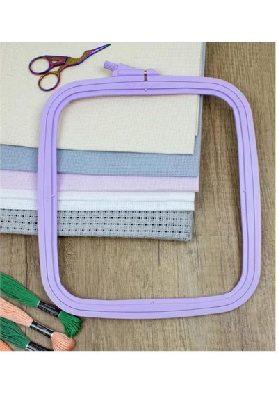 Nurge No:1 Lila Plastik Kare Kasnak - No1: 95mm X 110mm