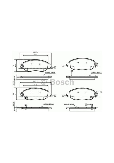 BOSCH 0986TB2049 Fren Balatası Ön Transit V184