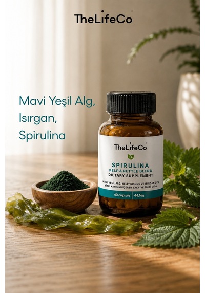 TheLifeCo Spirulina Kelp & Nettle 60 Kapsül