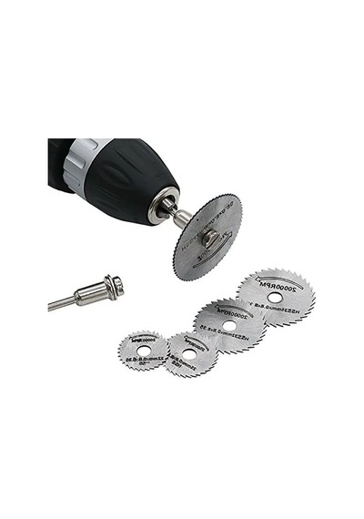6 Adet Daire Testere Bıçağı Seti, 3.2 Mm Çubuklu, Ahşap Ve Metal İçin Kesme Diskleri